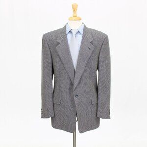 Pal Zileri 42R Blue Solid 1-Button Sport Coat Blazer Jacket B349
